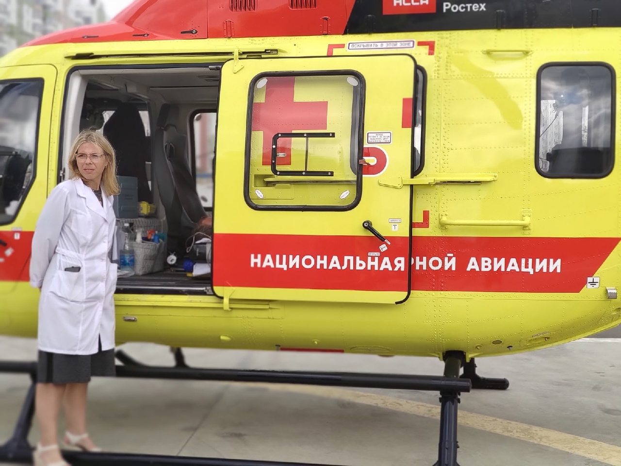 Курский вертолет санавиации за 1,5 часа доставил новорожденного в Калугу