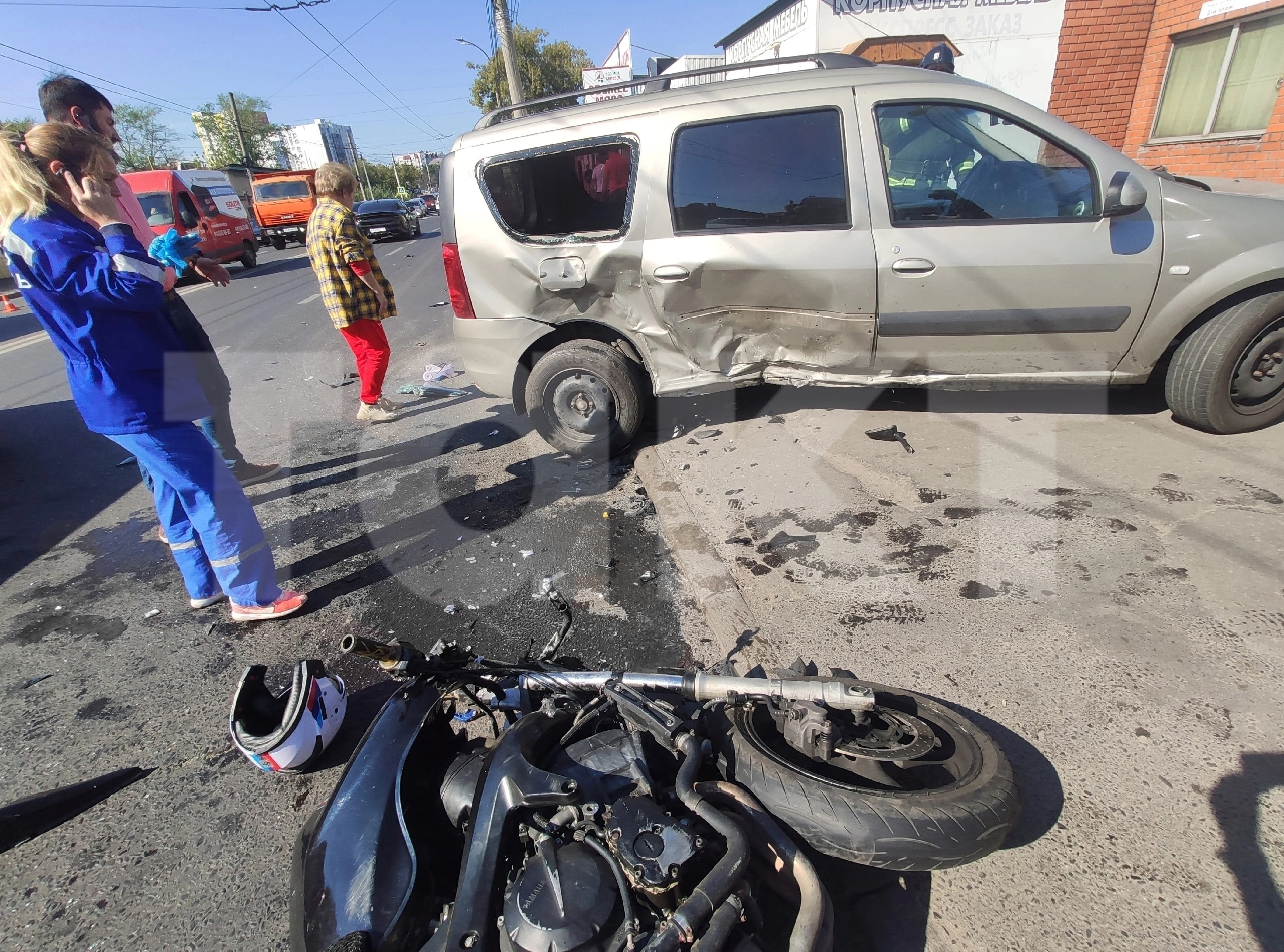 В центре Курска в ДТП погиб мотоциклист
