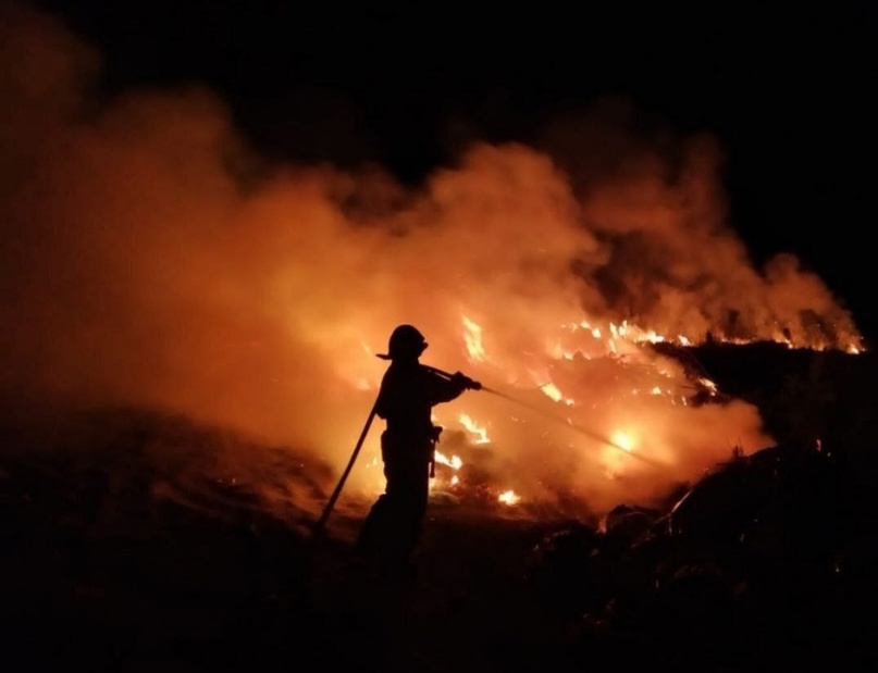 В Курске ликвидировали возгорание мусора