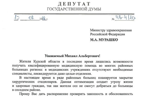 Здравоохранением Курской области займутся на федеральном уровне