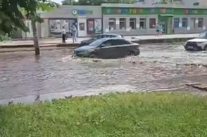В районах Курской области вновь прошёл ливень