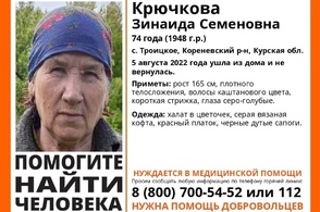 В Курской области бесследно пропала 74-летняя пенсионерка