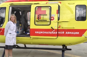 Курский вертолет санавиации за 1,5 часа доставил новорожденного в Калугу