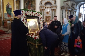 В Курск прибыл ковчег с мощами преподобного Сергия Радонежского