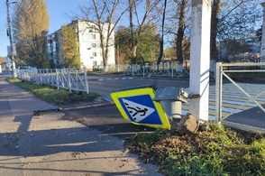 В центре Курска идёт активная борьба со светофорами и дорожными знаками