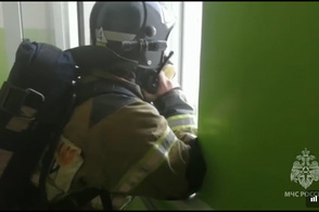 В Курске на Володарского ликвидиовали сильный пожар