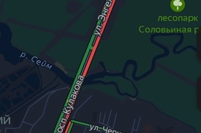 В Курске образовалась 3-х километровая пробка