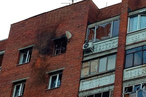 В Курске беспилотник врезался в многоквартирный дом на ул.Карла Маркса