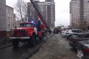 В Курске на улице Чернышевского в огне погибли два человека