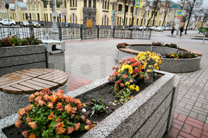 На центральной улице Курска вновь орудуют вандалы