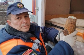 В Курске обнаружен боеприпас времен Великой Отечественной Войны