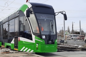 В Курске начали обкатывать новые трамваи