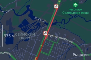 В Курске на проспекте Кулакова в сторону центра большая пробка