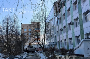 В Курске устраняют последствия повреждений здания поликлиники