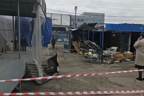 В Курске после обстрела ВСУ повреждены павильоны
