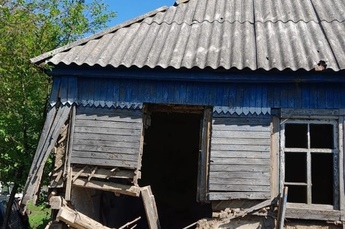 В Курской области на дом сброшено взрывное устройство