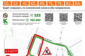 В Курске ограничат движение транспорта на пересечении улиц Маяковского и Октябрьской