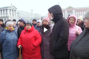 В Курске жители приграничья вышли на Красную площадь, в надежде, достучаться до властей региона
