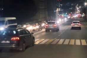 В Курске от центра в сторону проспекта Кулакова большая пробка
