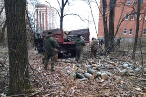 В Курске в районе СНТ &laquo;Дружба&raquo; прошла заготовка дров для военнослужащих