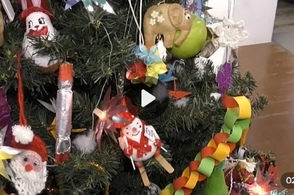 Курским школьникам провели мастер-класс по елочной игрушке из папье-маше