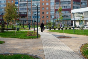 В 2025 году в Курске обустроили сквер на улице Гагарина