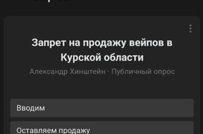 Голосование о запрете вейпов на территории Курской области сорвали зарубежные боты