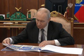 Губернатор Курской области Александр Хинштейн доложил Владимиру Путину о ситуации в регионе