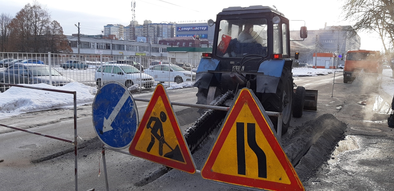 На место ремонта теплосети на северо-западе Курска приедет губернатор