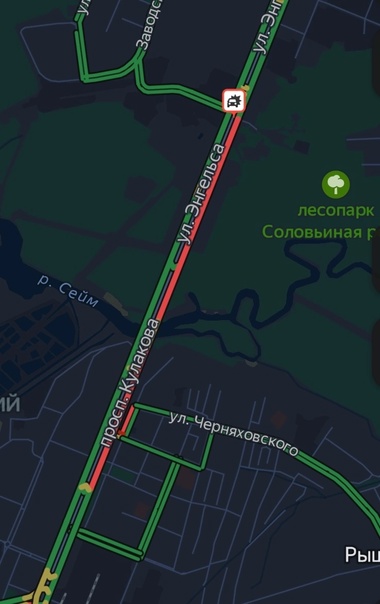 В Курске образовалась 3-х километровая пробка