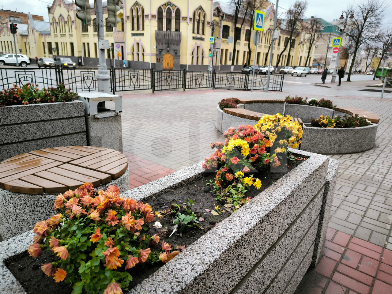 На центральной улице Курска вновь орудуют вандалы