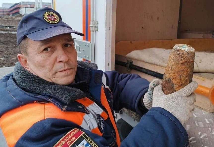 В Курске обнаружен боеприпас времен Великой Отечественной Войны