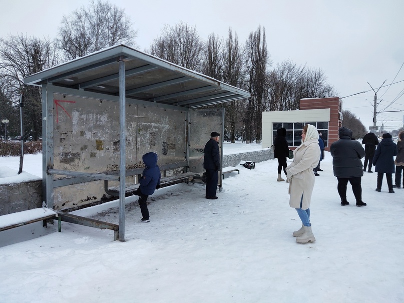 В Курске на Рокоссовского сделали временную остановку