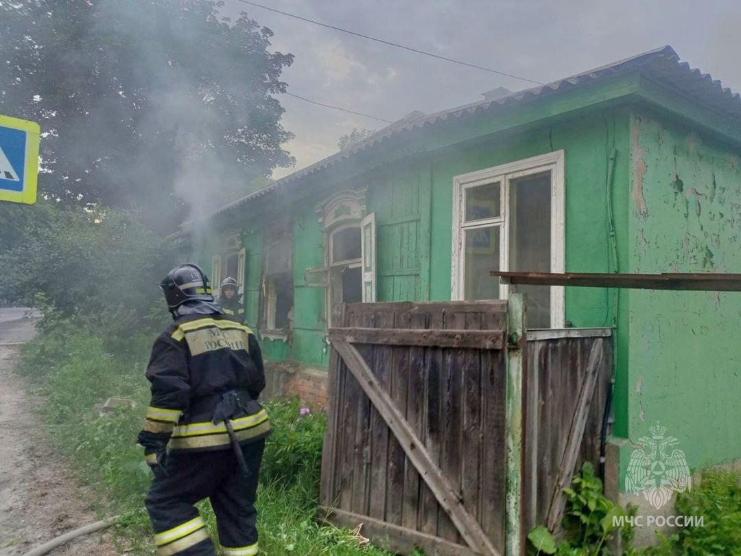При пожаре в Курске погиб мужчина