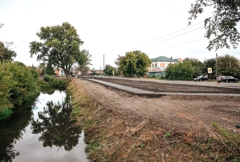 В Курске готовят к открытию променад вдоль Тускари на 2-й Кожевенной